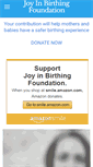 Mobile Screenshot of joyinbirthingfoundation.org