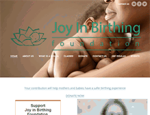 Tablet Screenshot of joyinbirthingfoundation.org